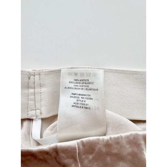 Aritzia BABATON Denude Ivory Satin Mini Slip Skirt, Size 8 - Picture 10 of 15